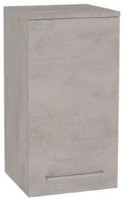 Mereo Bino kúpeľňová skrinka horná 63 cm, pravá, Multidecor, Chromix strieborný, MER-CN696ACST