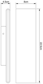 Globo 41751-8B - LED Nástenné svietidlo SIEGFRIED LED/8W/230V