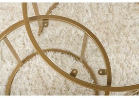 Súprava konferenčných stolíkov Aurum Gold 60 cm, 2 ks