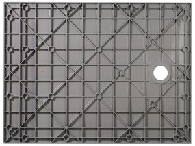 Erga Hyper, SMC sprchová vanička 80x80x2,6 cm + sifón, šedá matná, ERG-V06-SMC-8080S-GR