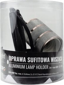 ECOLIGHT Stropné závesné svietidlo LOFT E27 - 2M - červená meď