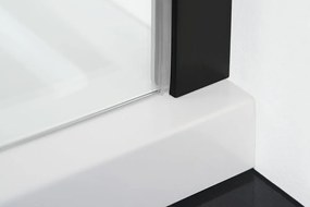 Polysan Polysan, ZOOM LINE BLACK štvorcová sprchová zástena 900x900mm, číre sklo, ZL5415B