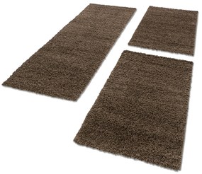 Ayyildiz, Kusový koberec Life Shaggy 1500 brown, 200x290, hnedá, obývacia izba
