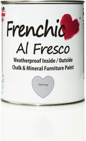Bledofialová exteriérová kriedová farba Frenchic Al Fresco Stormy 750 ml