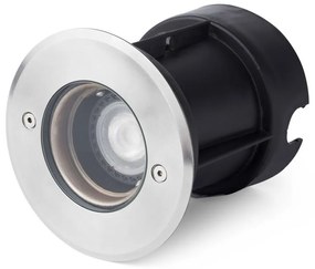 FARO Barcelona FARO 71489N - Vonkajšie nájazdové svietidlo TECNO-6  1xGU10/50W/230V IK08 IP67 FA71489N