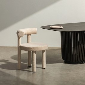 Jídelní židle PEDRO bouclé béžová