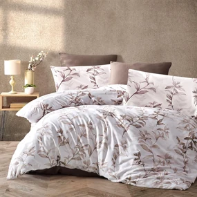 SATÉNOVÉ OBLIEČKY LUXURY PUHA2 200X220 CM, 2KS 70X80 CM VZOROVANÉ
