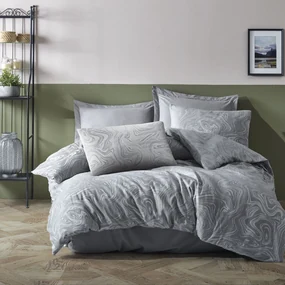 ŽAKÁROVÉ OBLIEČKY COTTONLOVE JACQUARD MARBLE 200X220 CM, 2KS 70X80 CM VZOROVANÉ