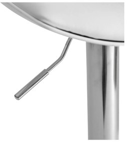 Biele barové stoličky s nastaviteľnou výškou z imitácie kože v súprave 2 ks (výška sedadla 56,5 cm) – Casa Selección