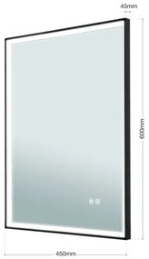 Orion 13-399 - LED Zrkadlo s podsvietením FRAME LED/48W/230V 60x45 cm IP44