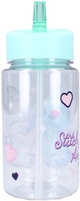 Plastová fľaša na pitie Lilo &amp; Stitch so slamkou - 450 ml