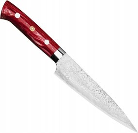 Takeshi Saji Red Turquoise R2 Japonský kovaný kuchynský nôž Univerzálny 15 cm