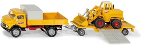 SIKU Super – súprava Mercedes-Benz 710 prevážajúca nakladač 411 Bölling, 1:50