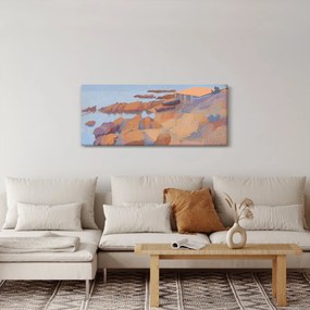 Obraz - Henri Edmond Cross, Calanque des Antibois, reprodukcia (120x50 cm)