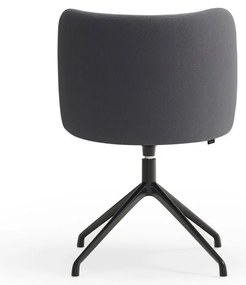 Tmavosivé čalúnené jedálenské kreslo Mogi – Teulat