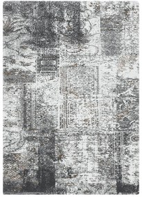 Koberce Breno Kusový koberec LUSH SEWING grey, sivá, viacfarebná,133 x 190 cm
