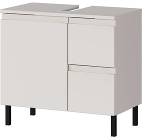 Krémová nízka skrinka pod umývadlo 60x56 cm Salinas – Germania