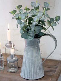 Dekorácia umelá zelená kvetina Eucalyptus bouquet - 35 cm