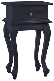 Nočný stolík bledá čierna káva 35x30x60cm mahagónový masív