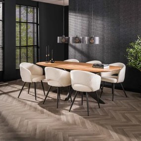 Jedálenský stôl 29-77 Arhus 215x105cm Masív Drevo Acacia - Komfort-nábytok