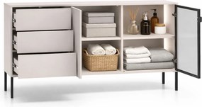 Komoda Harmona 160 cm s osvetlením - kašmírová
