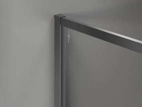 Mexen Kioto-F, sprchová zástena s rámom 95 x 202 cm, 8 mm číre sklo, grafitový profil, 800-095-104-66-00