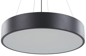 Závesná kovová LED lampa čierna BALILI Beliani
