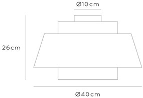 Lucide 21135/01/38 - Stropné svietidlo TRIBUTE 1xE27/40W/230V krémová