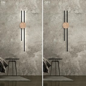 Brilagi - LED Nástenné svietidlo WOODY COLLINE LED/15W/230V 80 cm dub