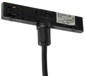 Moderné čierne a béžové závesné svietidlo pre 1-fázový koľajnicový systém - Slimline Keno