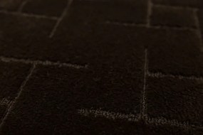 Dvojdielna sada kúpeľňových koberčekov TERAMO tmavohnedá