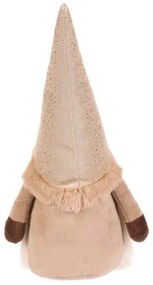 Vianočná dekorácia Škriatok stojaci, v. 32 cm, béžová/hnedá, 32 cm