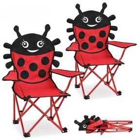 InternetovaZahrada Detská skladacia stolička Beetle - sada 2 ks