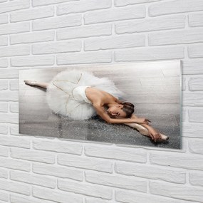 Obraz plexi Žena biele balerína šaty 120x60 cm
