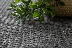 Šnúrkový koberec SIZAL TIMO 6272 outdoor čierny
