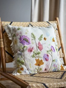 Bloomingville Dekoratívny vankúš s výšivkou Pogni Nature 50 × 50 cm