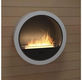 InFire - Nástenný BIO krb pr. 70 cm biela