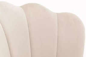 LuxuryForm DESIGN Kreslo FREY VELUR so zlatými nohami - latte