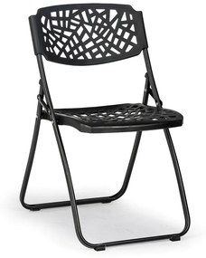 Skladacia stolička METRIC, čierna