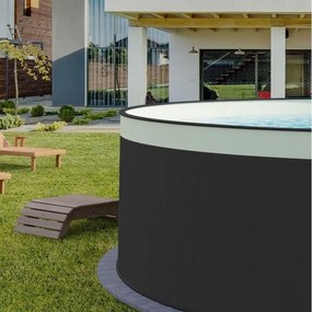 Bazén Planet Pool oceľový 3,5 x 0,9 m Antracit/Piesková + skimmer