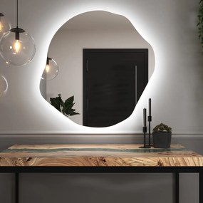 Organické LED zrkadlo s osvetlením A35 80×81