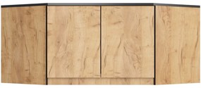 Nadstavec na rohovú šatníková skriňa CLP 100 cm dub craft