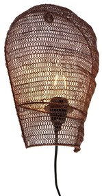 Orientálna nástenná lampa bronzová 35 cm - Nidum