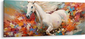 Obraz - Maľba koňa (120x50 cm)