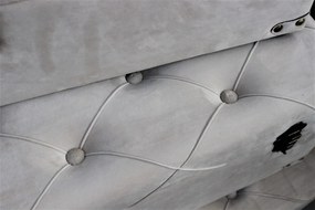 Krémové zamatové truhlice na sedenie 3-set