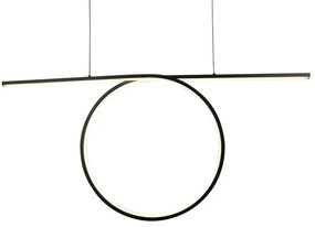 LED závesný luster na lanku ODETTA LED/42W/230V 4000K čierna