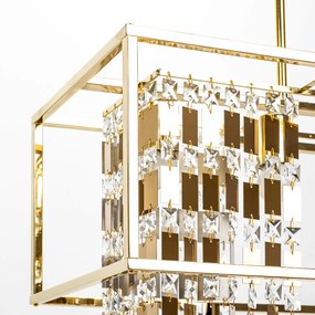 Toolight Toolight, závesné svietidlo 4xE27 APP1113-4CP, zlatá lesklá, OSW-04555