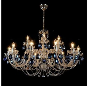 Wranovsky JWZ166182231 - Krištáľový luster na reťazi OCEAN 18xE14/40W/230V