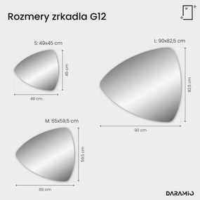 Atypické zrkadlo s LED osvetlením G12