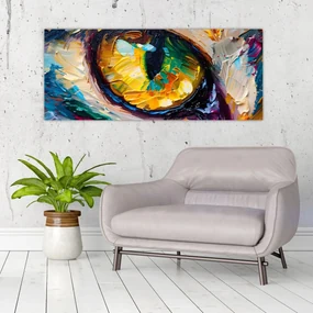 Obraz - Maľba mačacieho oka (120x50 cm)